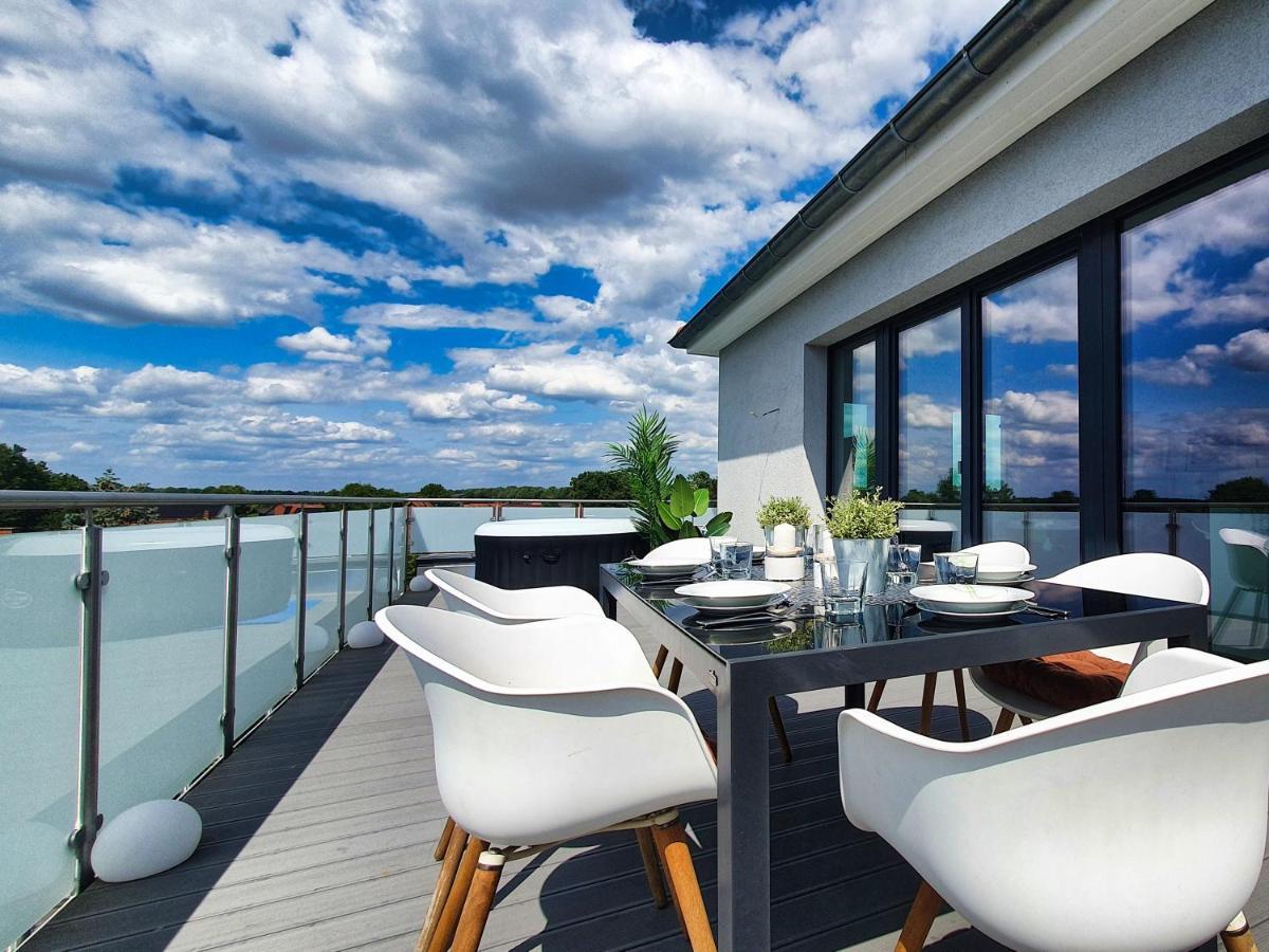 Penthouse Mit Whirlpool Im Herzen Von Niedersachsen Burgwedel  Exteriér fotografie