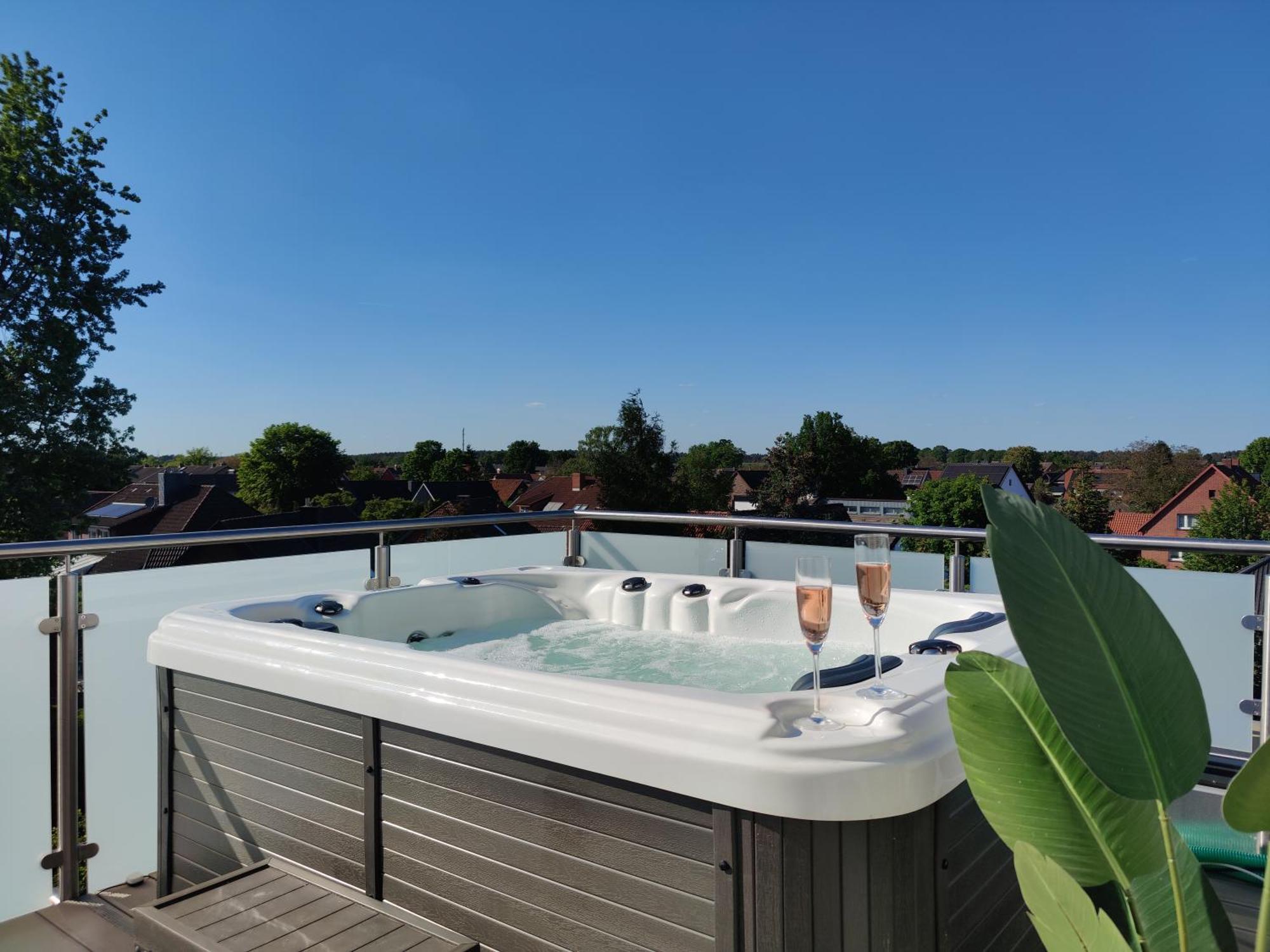 Penthouse Mit Whirlpool Im Herzen Von Niedersachsen Burgwedel  Exteriér fotografie