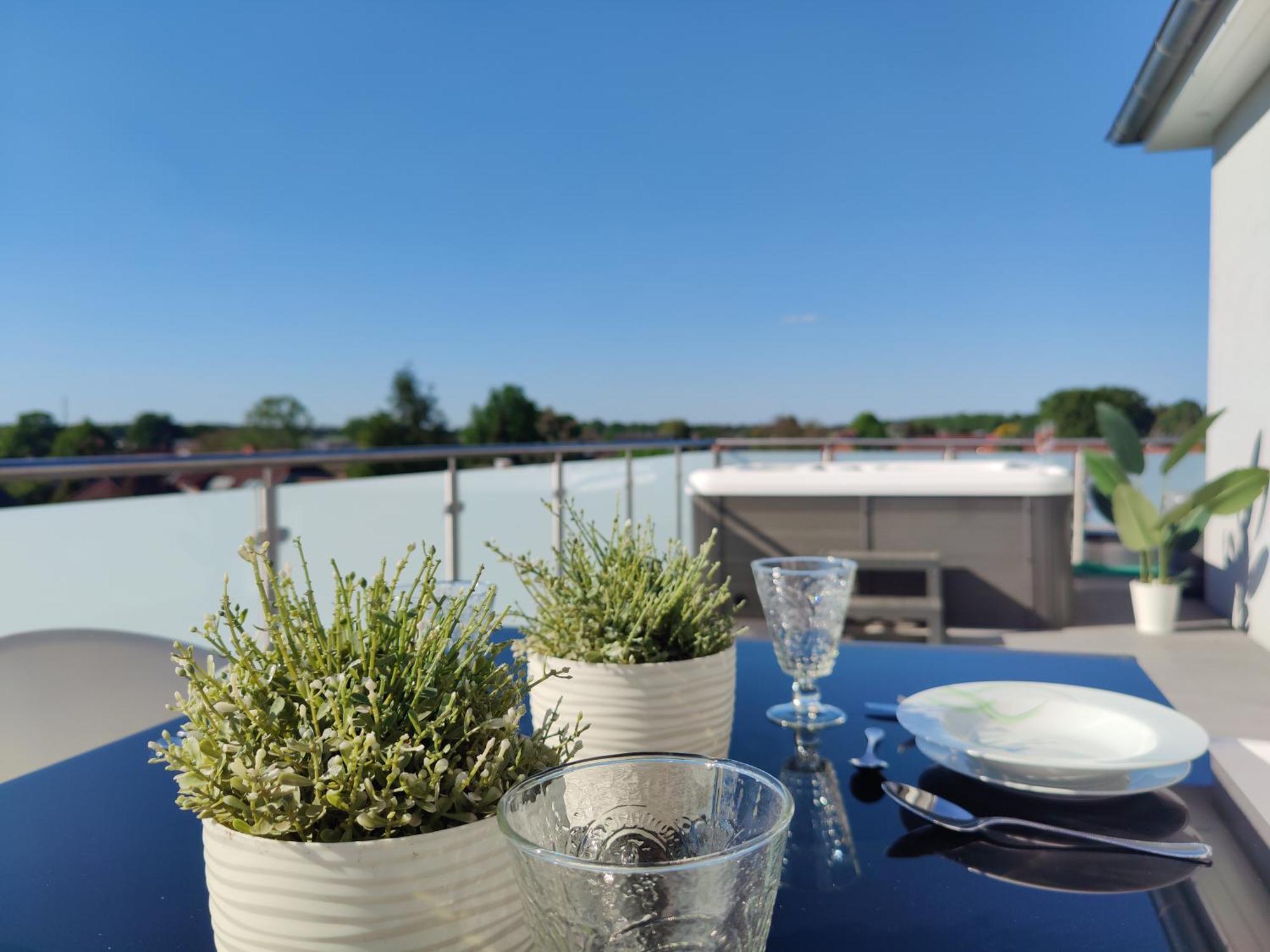 Penthouse Mit Whirlpool Im Herzen Von Niedersachsen Burgwedel  Exteriér fotografie