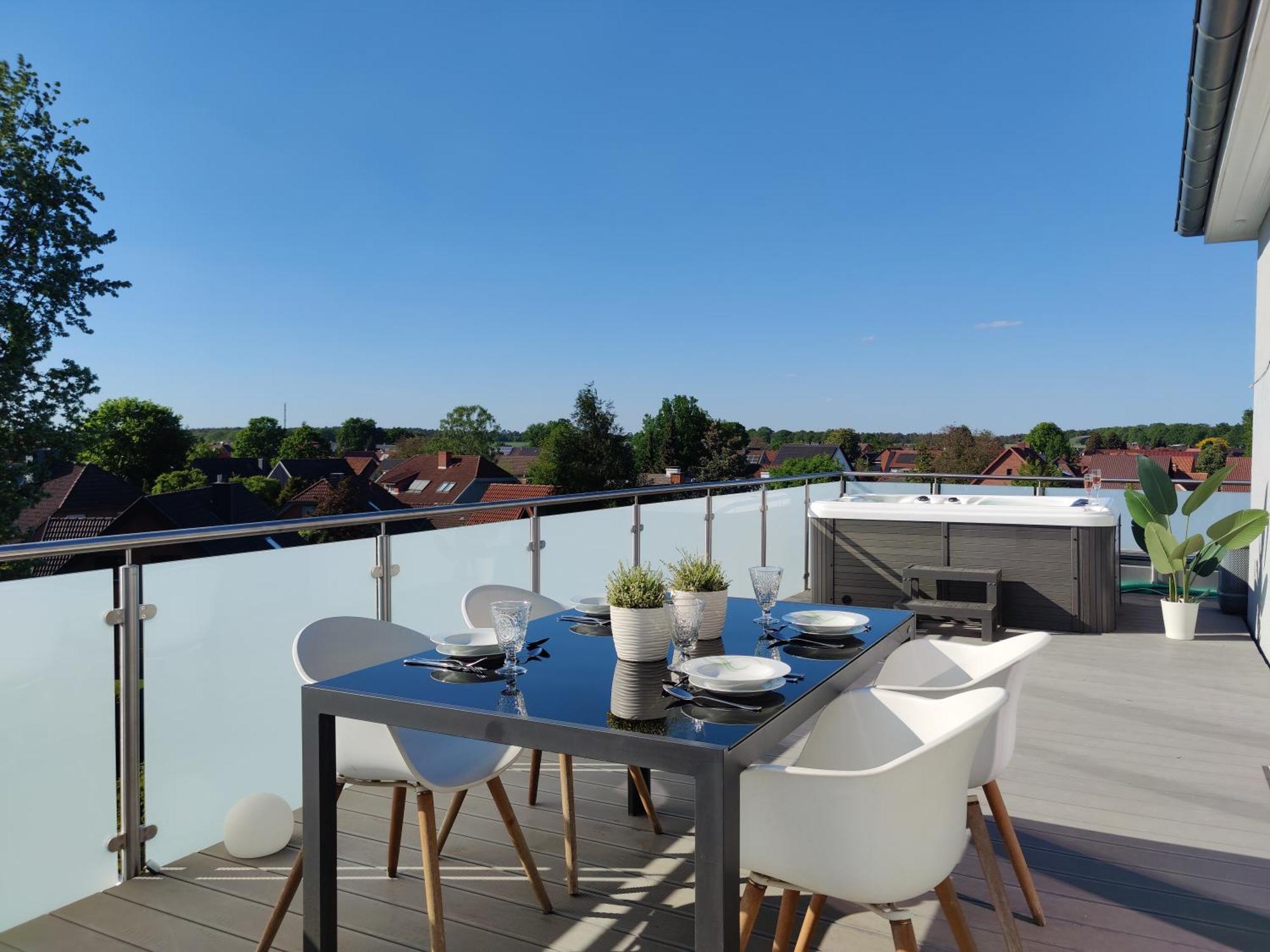Penthouse Mit Whirlpool Im Herzen Von Niedersachsen Burgwedel  Exteriér fotografie